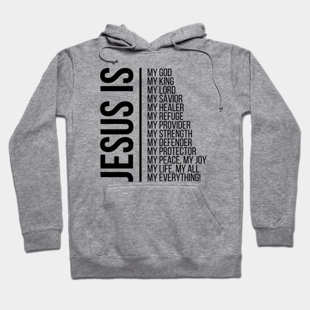 Jesus is my god... Hoodie by StraightDesigns